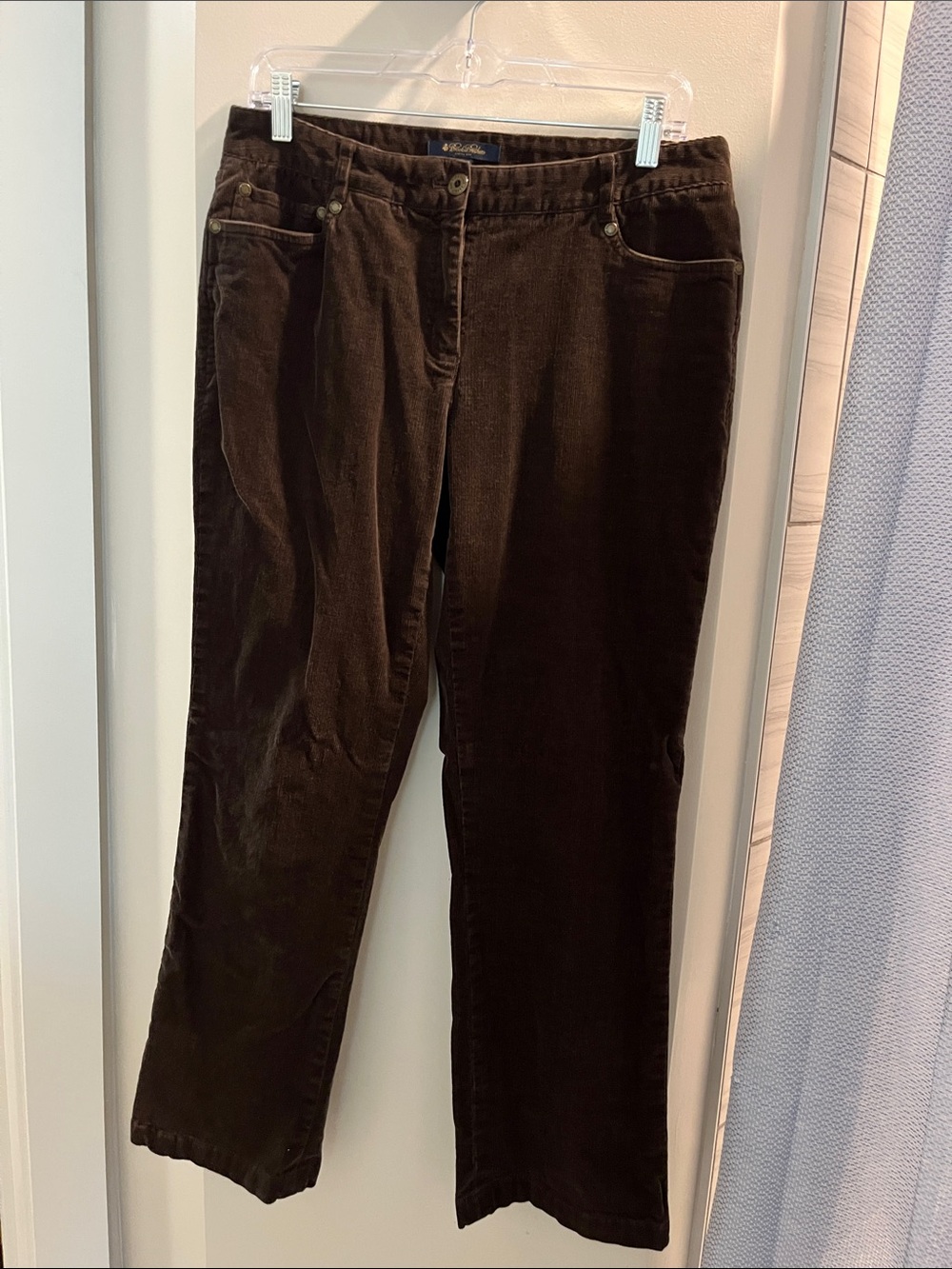 Brooks Brothers Women's Straight-Leg Corduroy Jeans in Dark Brown